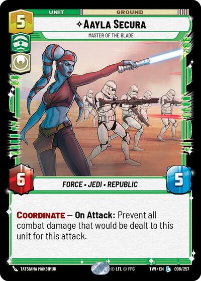 Aayla Secura - Master of the Blade  - Foil