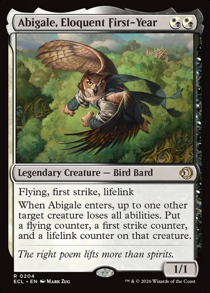 Abigale, Eloquent First-Year - Legendary