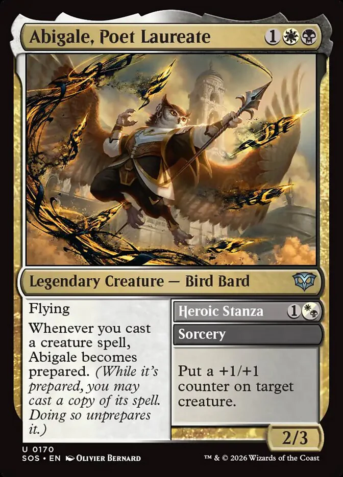 Abigale, Poet Laureate // Heroic Stanza - Legendary (Foil)