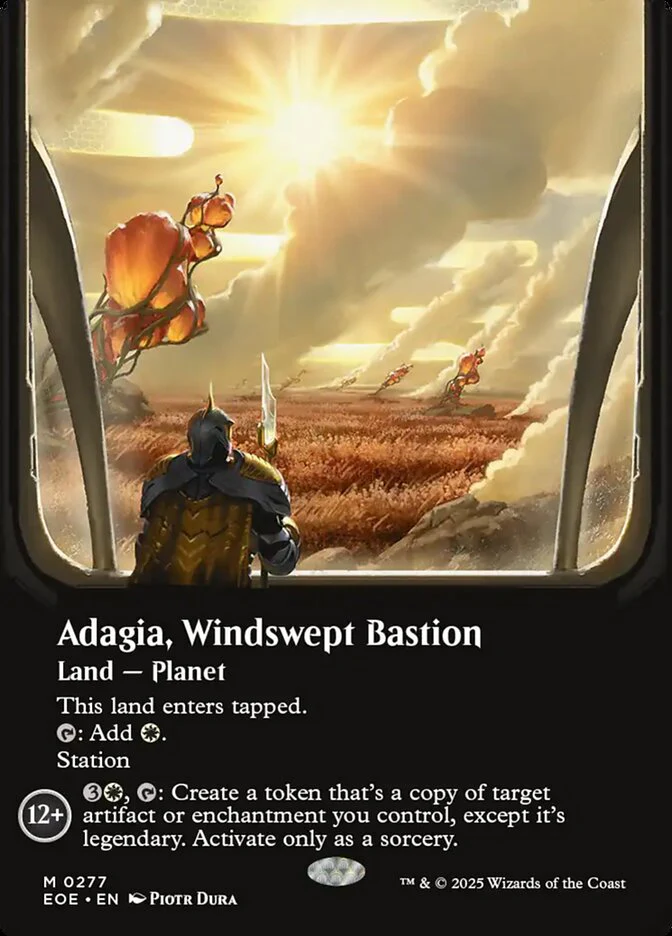 Adagia, Windswept Bastion - Borderless - Extended Art