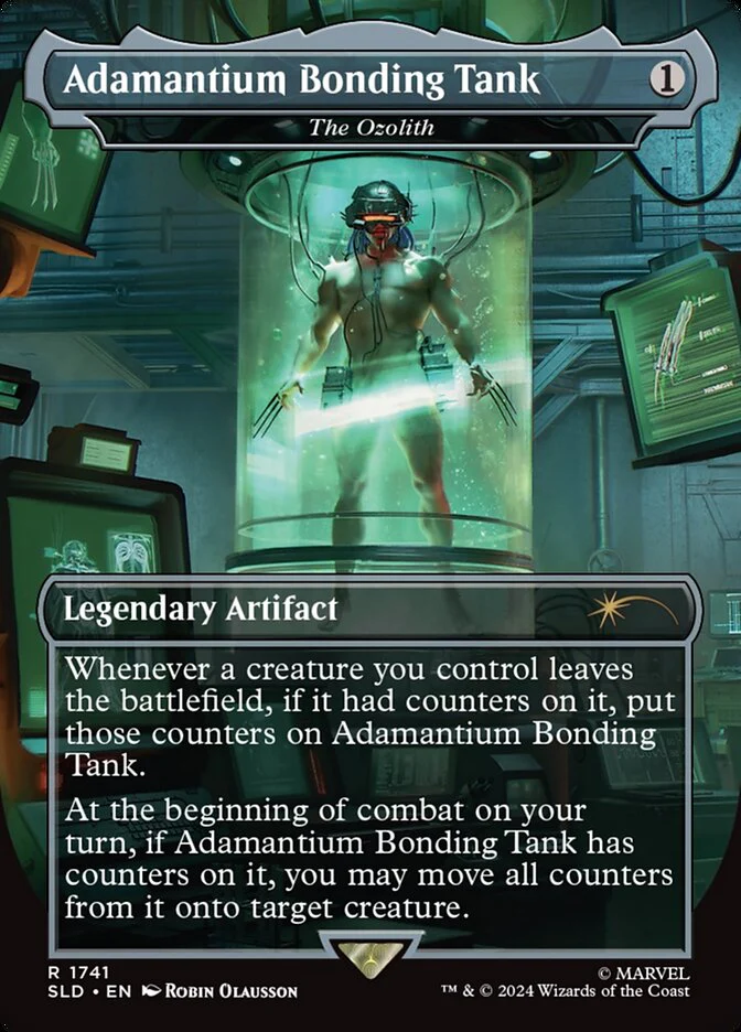 Adamantium Bonding Tank - The Ozolith - Borderless - Full Art - Legendary - Inverted (Foil)