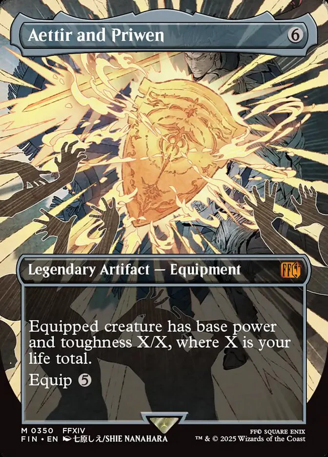 Aettir and Priwen - Borderless - Full Art - Inverted - Legendary