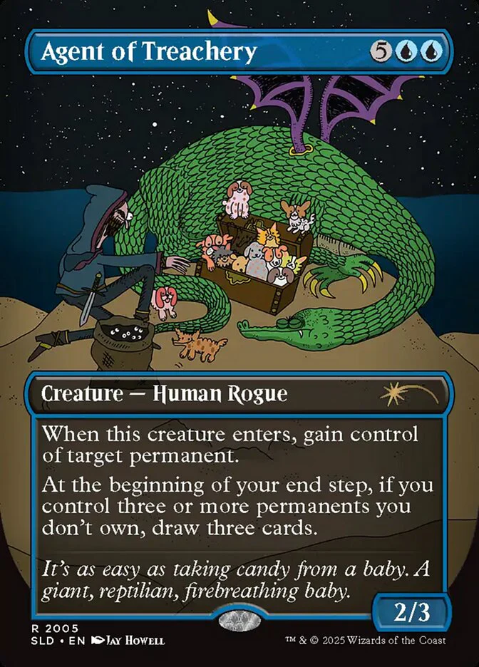 Agent of Treachery - Borderless - Full Art - Inverted