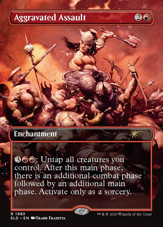 Aggravated Assault - Borderless - Full Art - Inverted