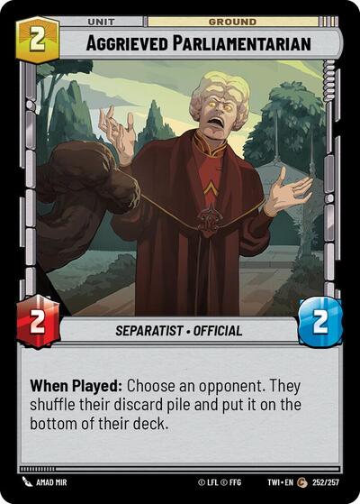 Aggrieved Parliamentarian  - Foil