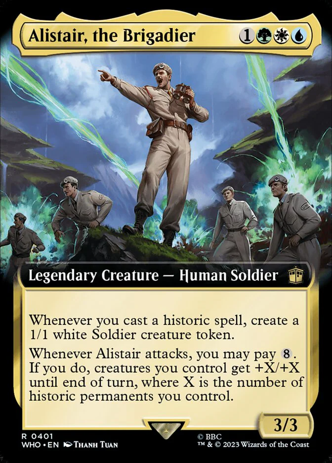 Alistair, the Brigadier - Extended Art - Legendary (Foil)