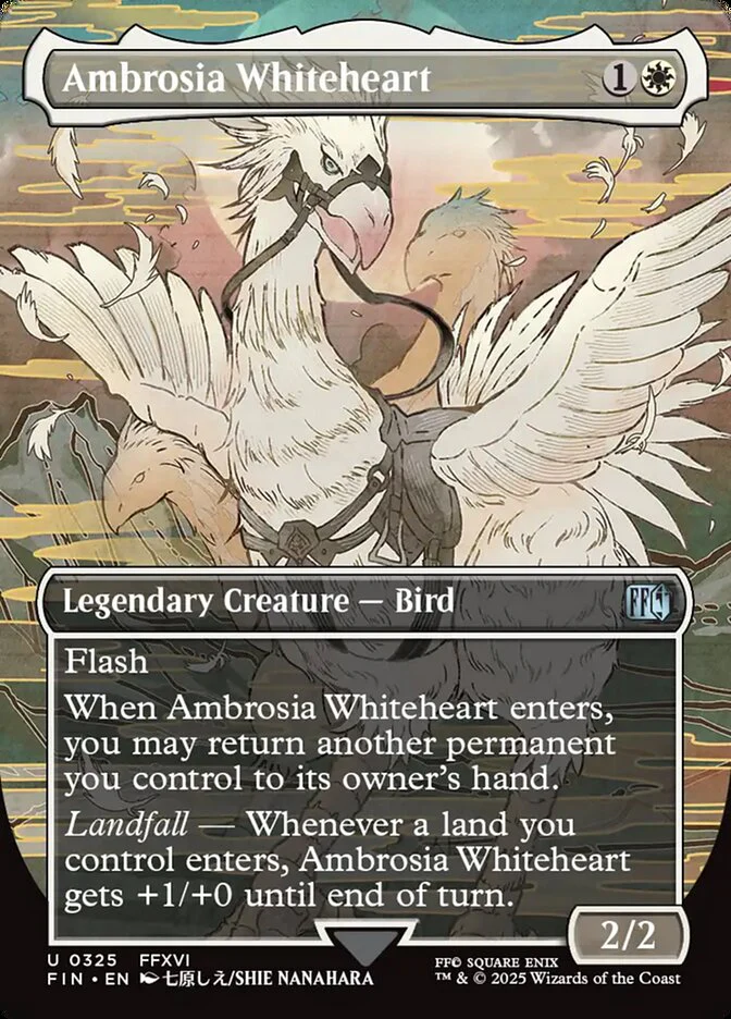 Ambrosia Whiteheart - Borderless - Full Art - Inverted - Legendary (Foil)
