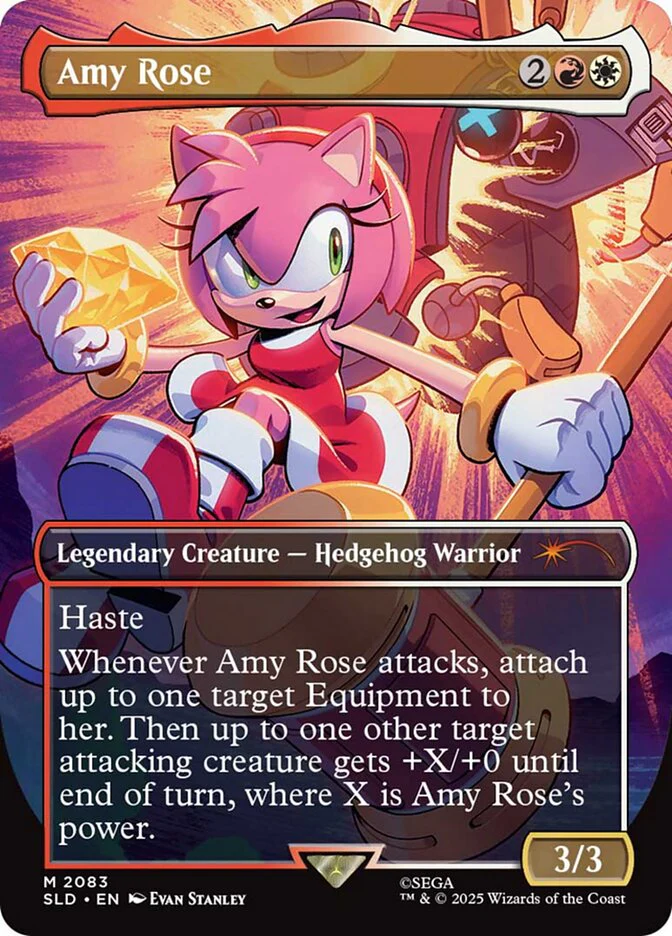 Amy Rose - Borderless - Full Art - Legendary - Inverted