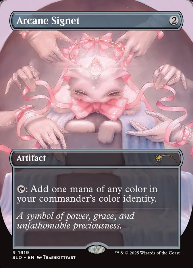 Arcane Signet - Borderless - Full Art - Inverted (Foil)