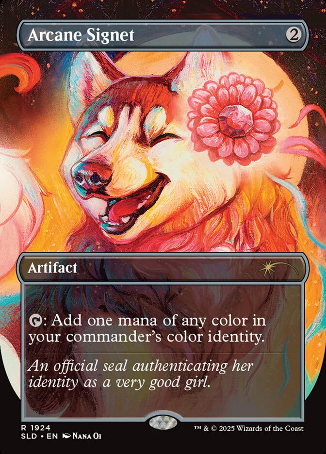 Arcane Signet - Borderless - Full Art - Inverted (Foil)