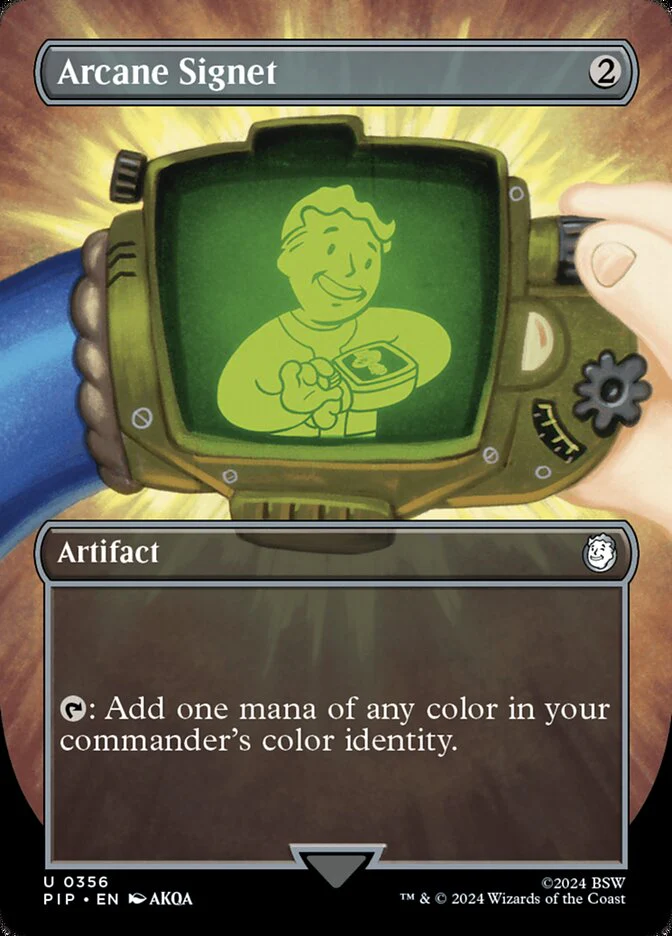 Arcane Signet - Borderless - Full Art - Inverted