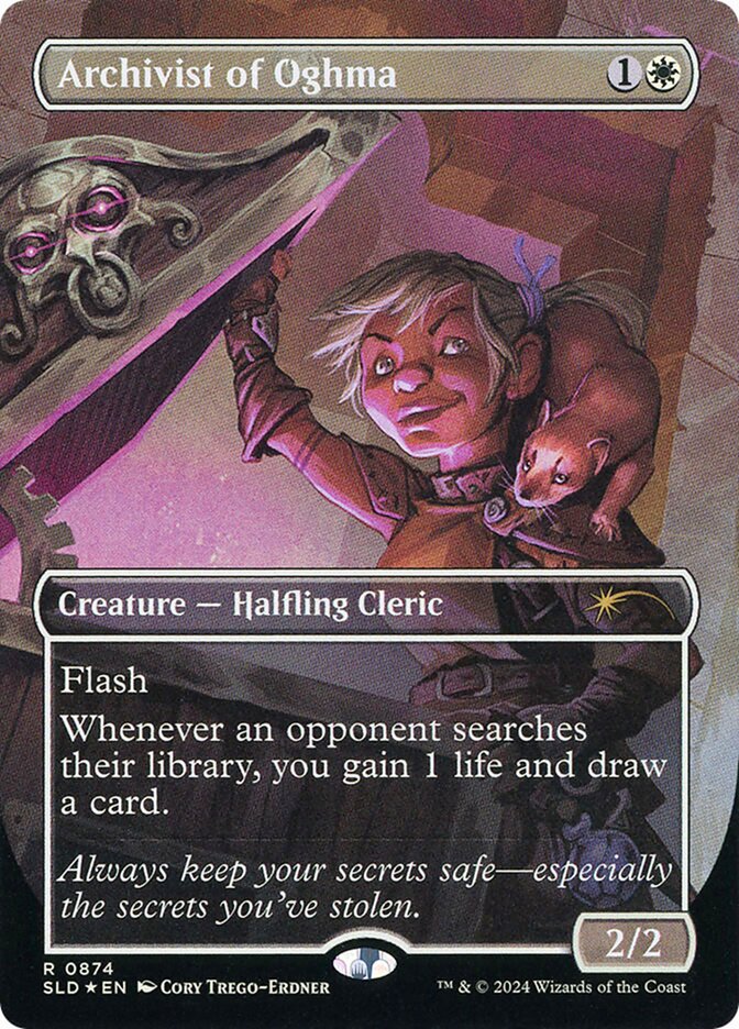 Archivist of Oghma - Borderless - Full Art - Inverted (Foil)