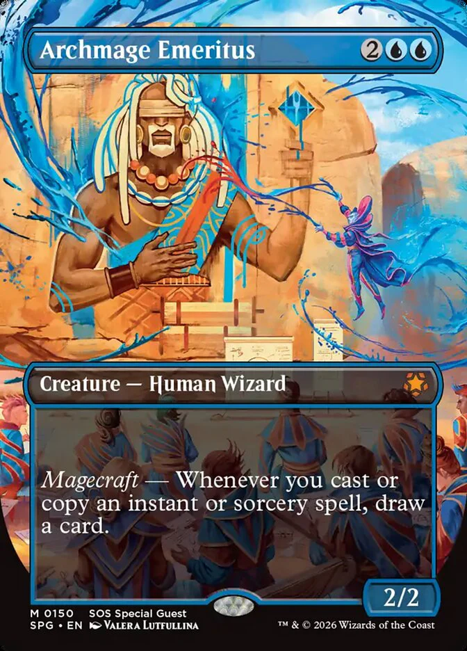 Archmage Emeritus - Borderless - Inverted (Foil)