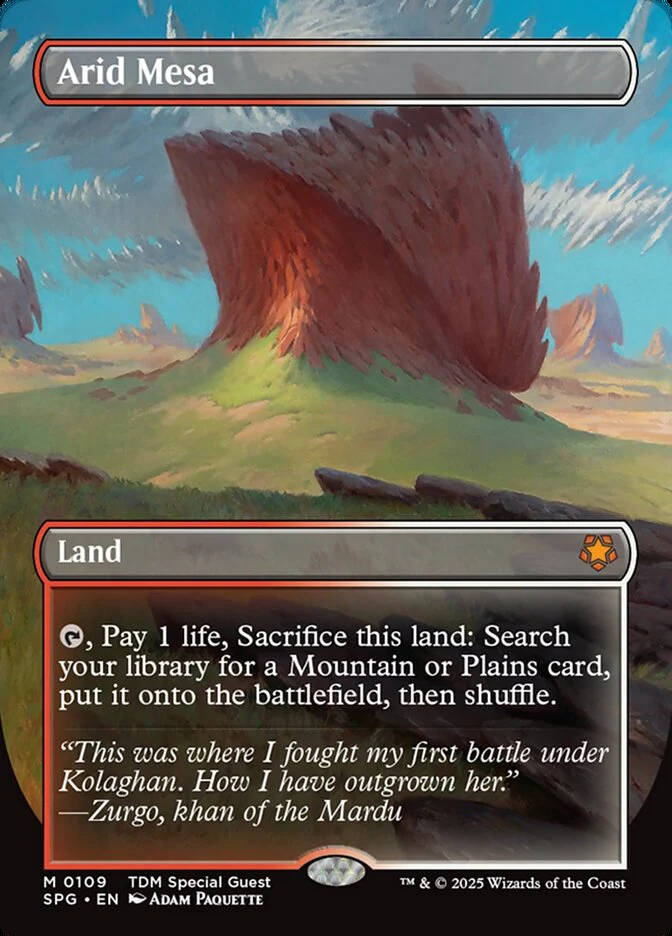 Arid Mesa - Borderless - Full Art - Inverted (Foil)