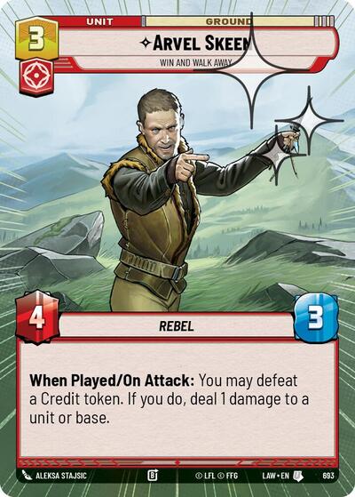Arvel Skeen - Win and Walk Away (Hyperspace) - Foil