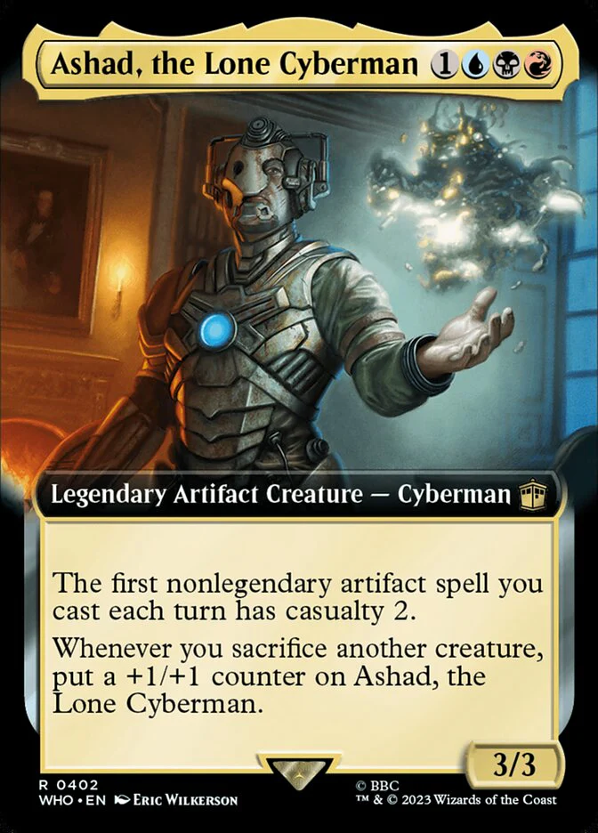 Ashad, the Lone Cyberman - Extended Art - Legendary (Foil)