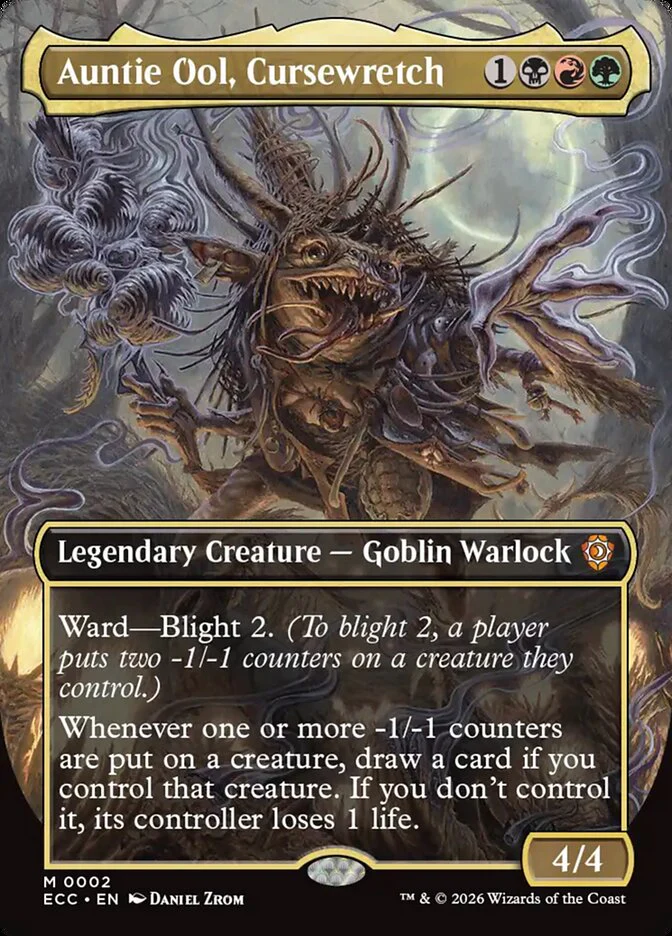 Auntie Ool, Cursewretch - Borderless - Full Art - Inverted - Legendary