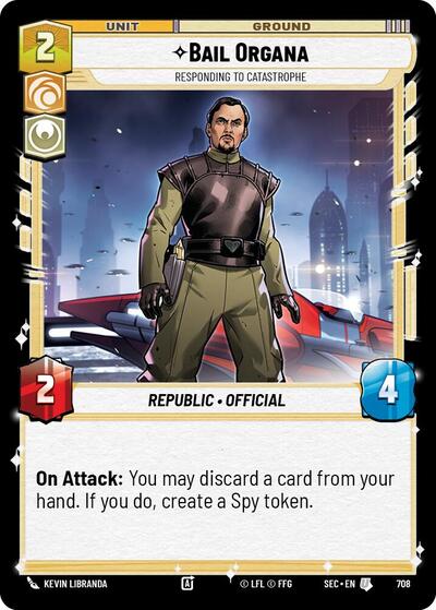 Bail Organa - Responding to Catastrophe - Foil