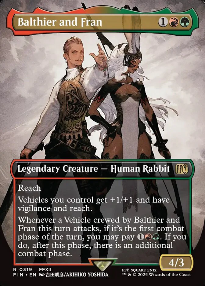 Balthier and Fran - Borderless - Full Art - Inverted - Legendary (Foil)