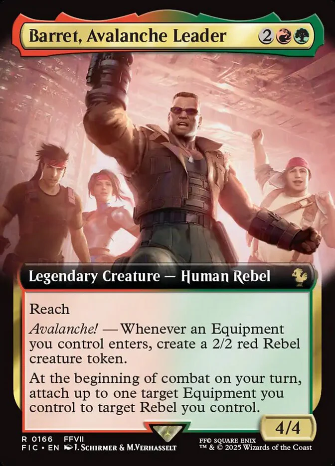 Barret, Avalanche Leader - Extended Art - Legendary (Foil)