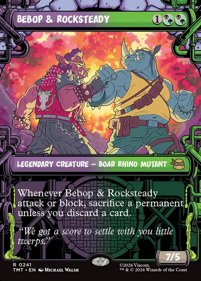 Bebop & Rocksteady - Borderless - Inverted - Legendary - Showcase (Foil)