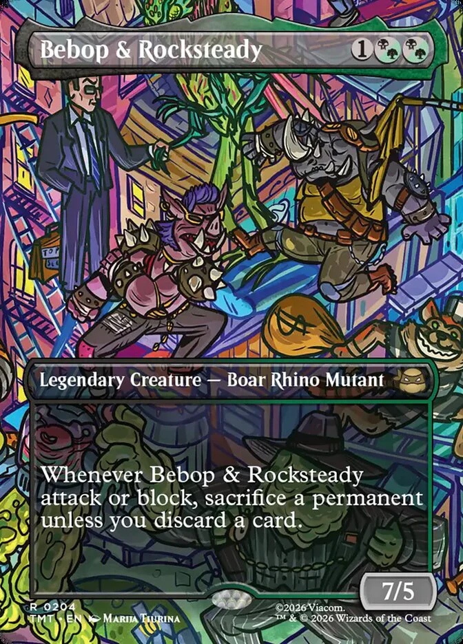 Bebop & Rocksteady - Full Art - Inverted - Legendary