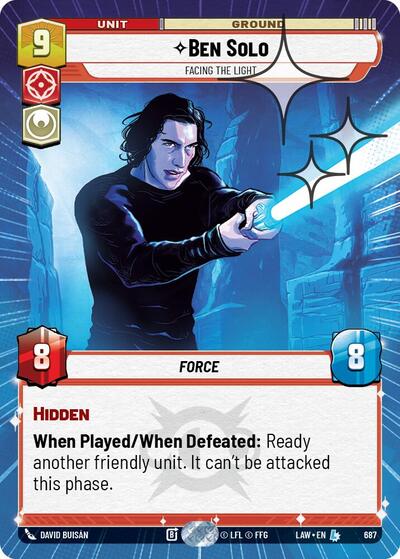 Ben Solo - Facing the Light (Hyperspace) - Foil