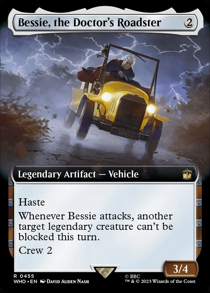 Bessie, the Doctor's Roadster - Extended Art - Legendary
