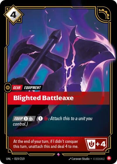 Blighted Battleaxe - Foil