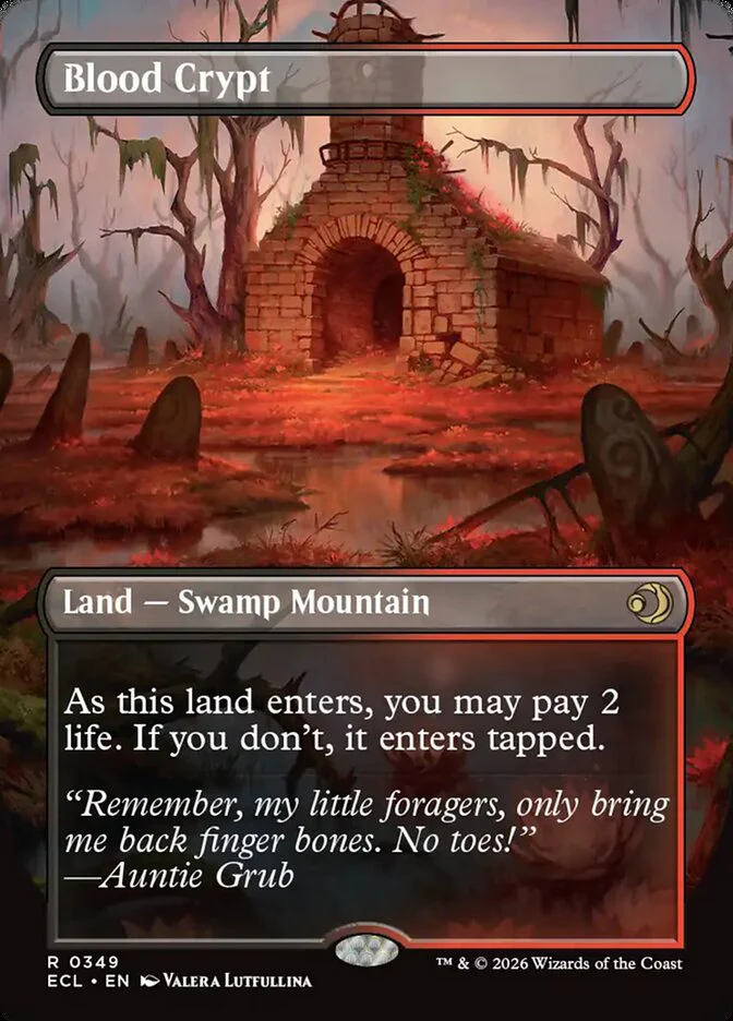 Blood Crypt // Blood Crypt - Borderless - Full Art - Inverted