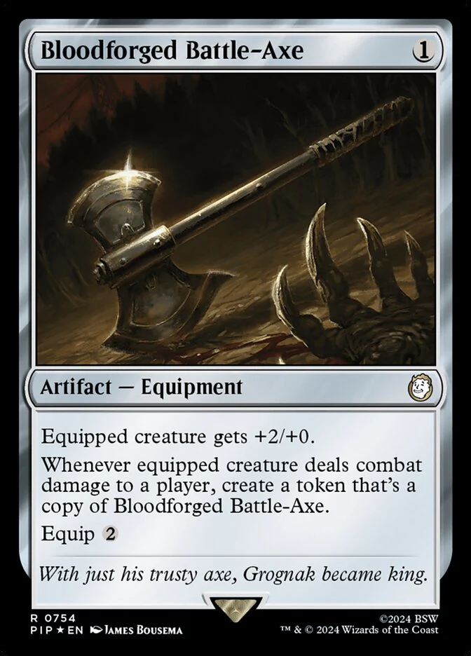 Bloodforged Battle-Axe - Surge Foil (Foil)