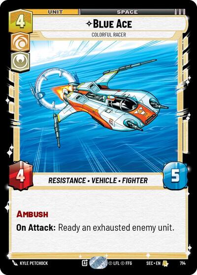 Blue Ace - Colorful Racer - Foil