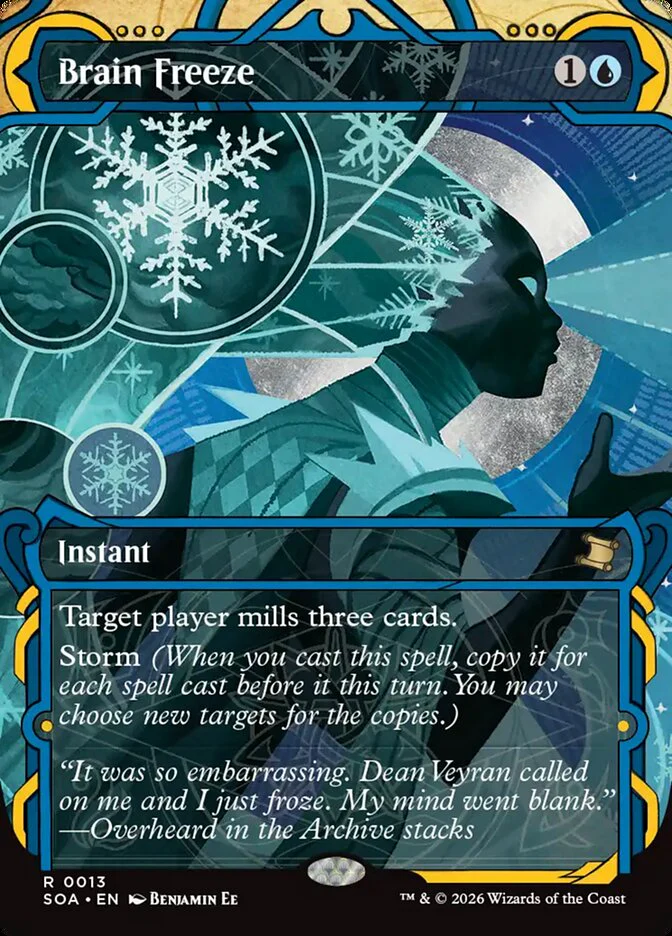 Brain Freeze - Borderless - Inverted - Showcase (Foil)