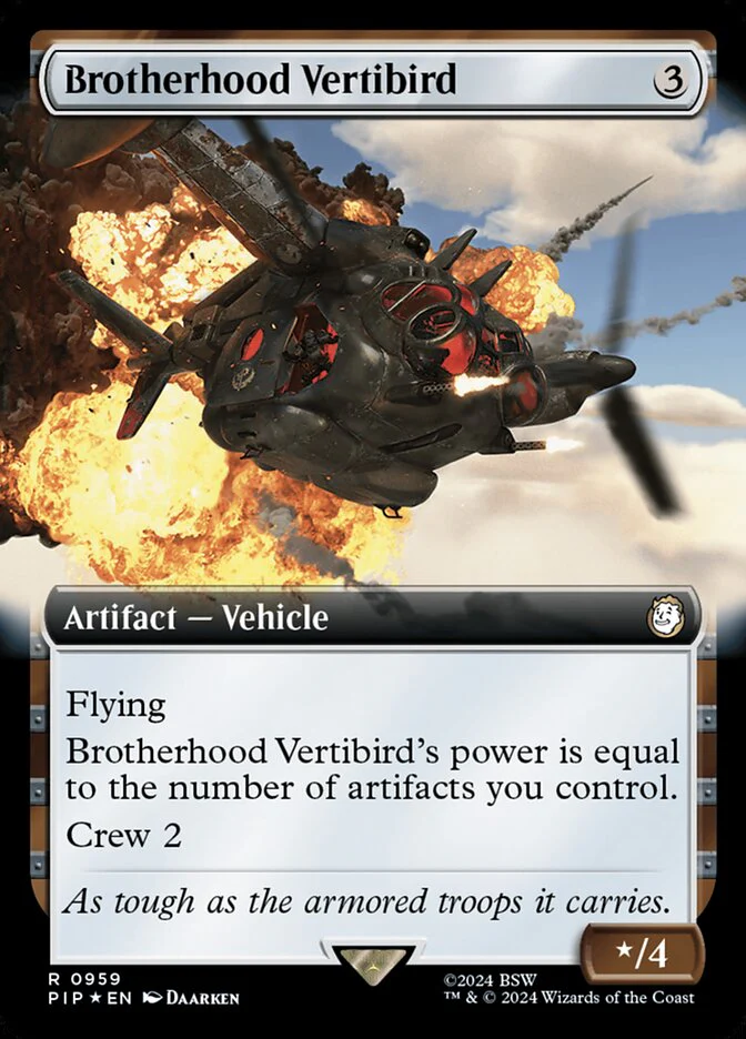 Brotherhood Vertibird - Extended Art - Surge Foil (Foil)