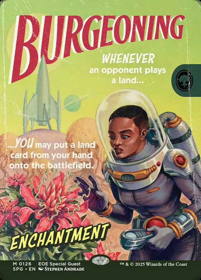 Burgeoning - Borderless - Full Art - Enchantment