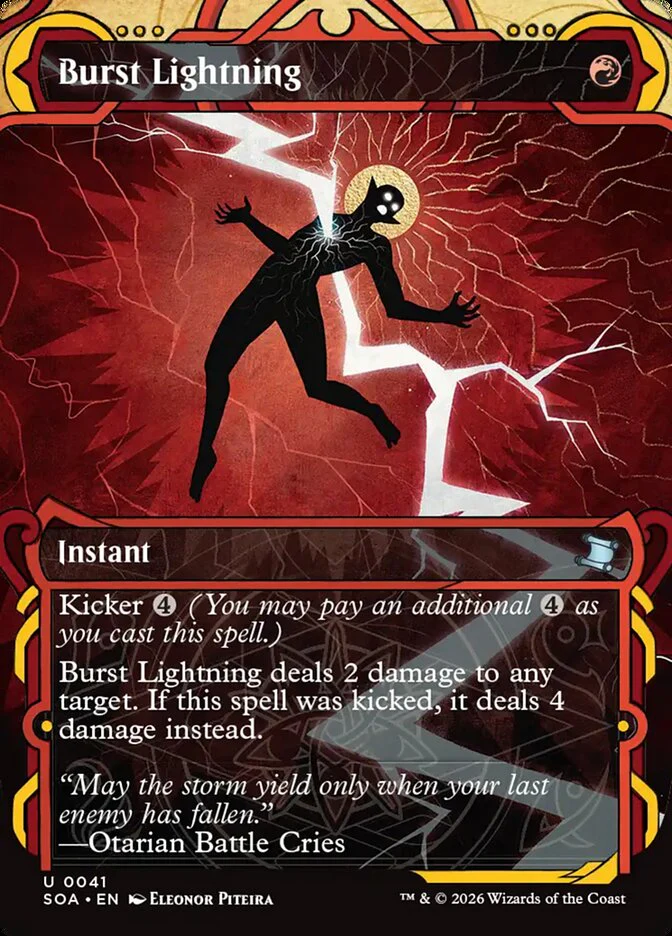 Burst Lightning - Borderless - Inverted - Showcase (Foil)