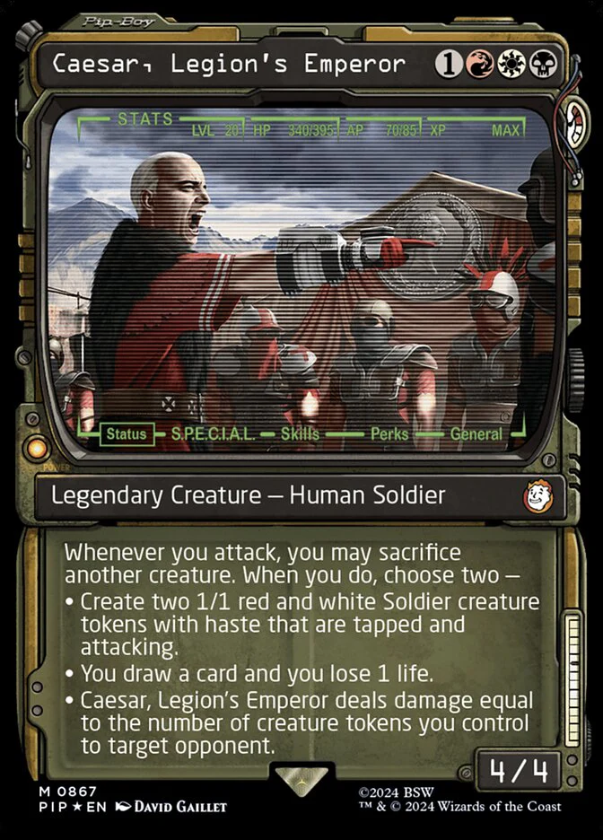 Caesar, Legion's Emperor - Inverted - Legendary - Showcase - Surge Foil (Foil)