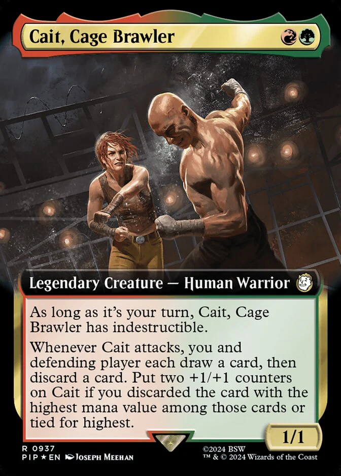 Cait, Cage Brawler - Extended Art - Legendary - Surge Foil (Foil)