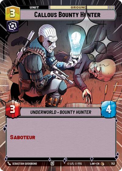 Callous Bounty Hunter (Hyperspace) - Foil