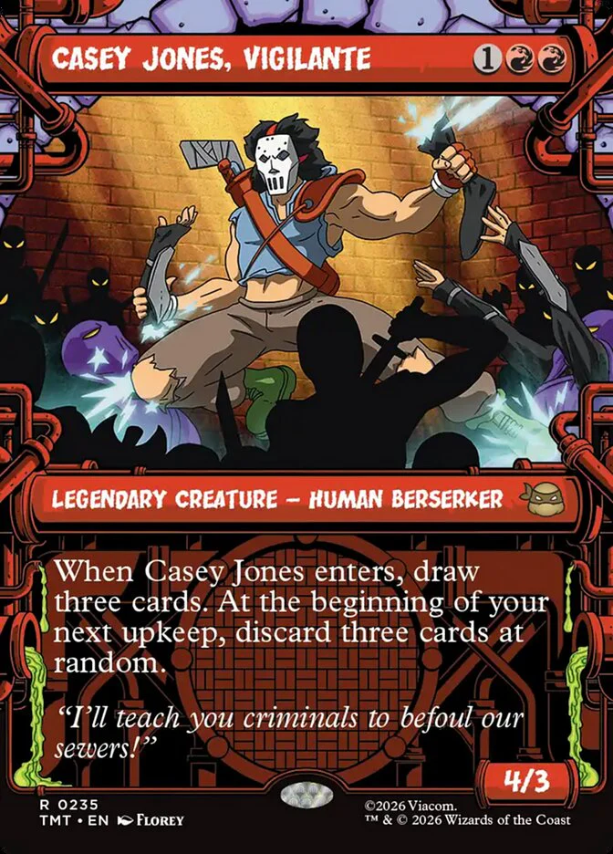 Casey Jones, Vigilante - Borderless - Inverted - Legendary - Showcase