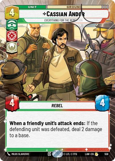 Cassian Andor - Everything for the Rebellion (Hyperspace) - Foil