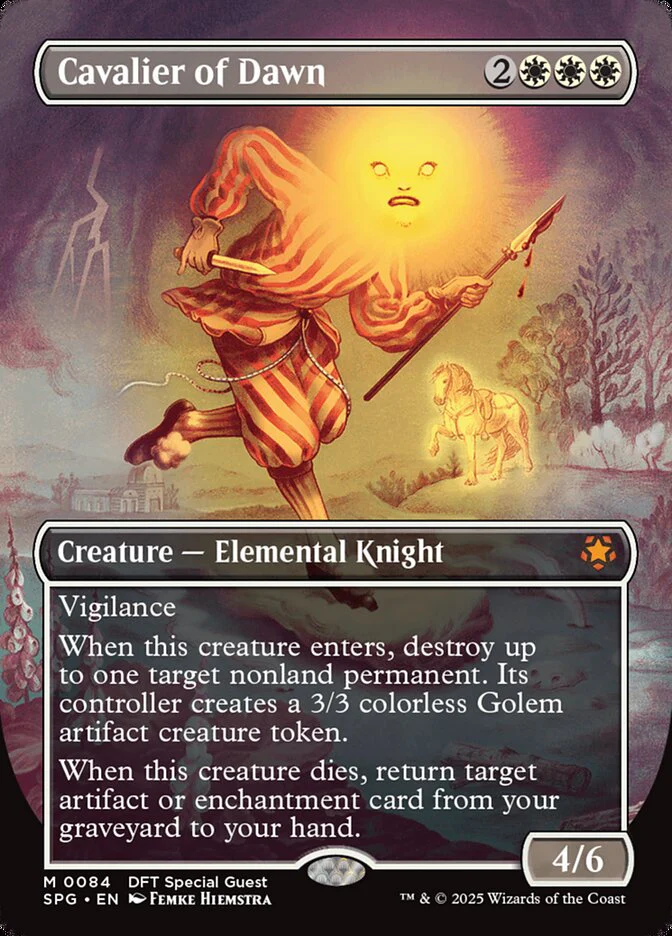 Cavalier of Dawn - Borderless - Full Art - Inverted