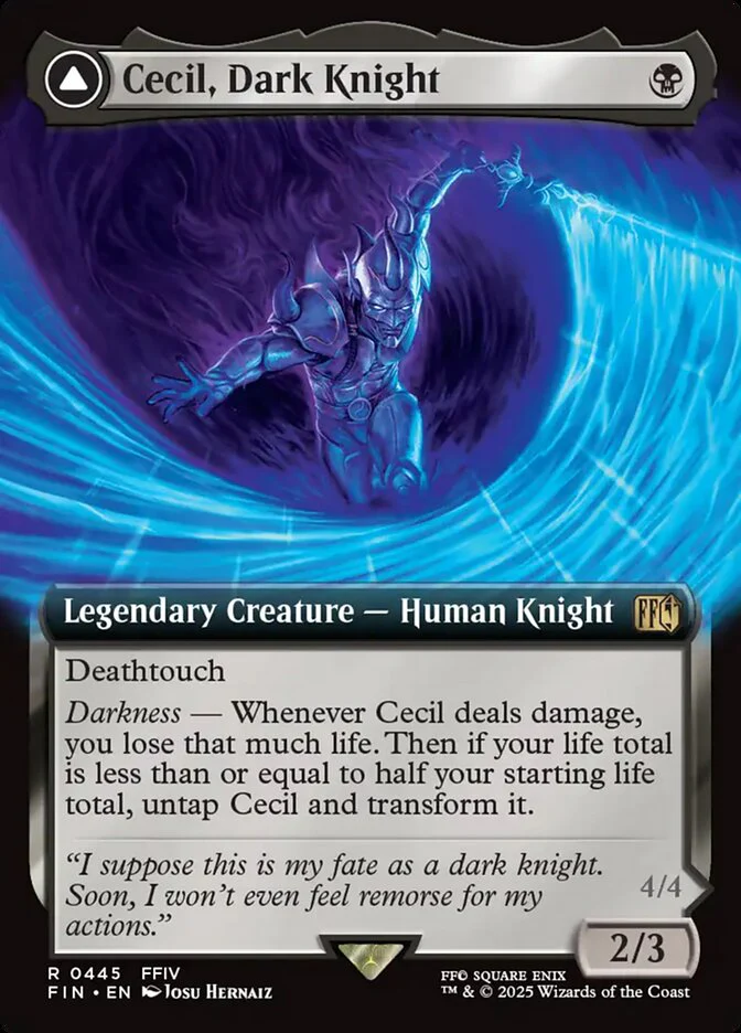 Cecil, Dark Knight // Cecil, Redeemed Paladin - Extended Art - Legendary