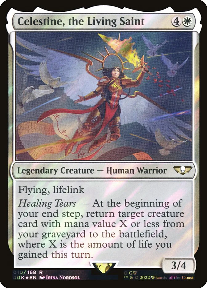 Celestine, the Living Saint - Legendary - Surge Foil (Foil)