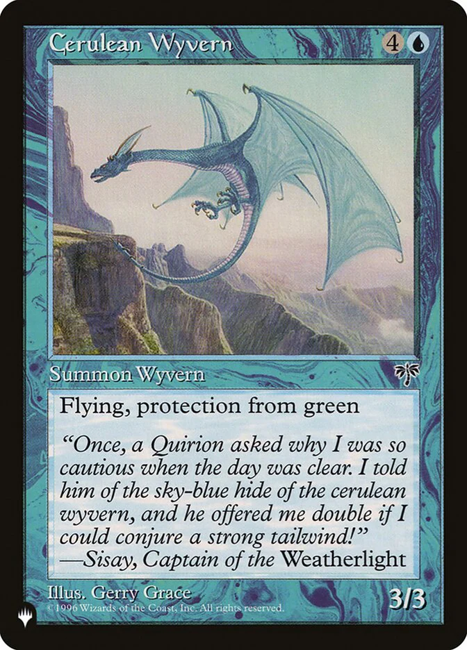 Cerulean Wyvern - Retro Frame