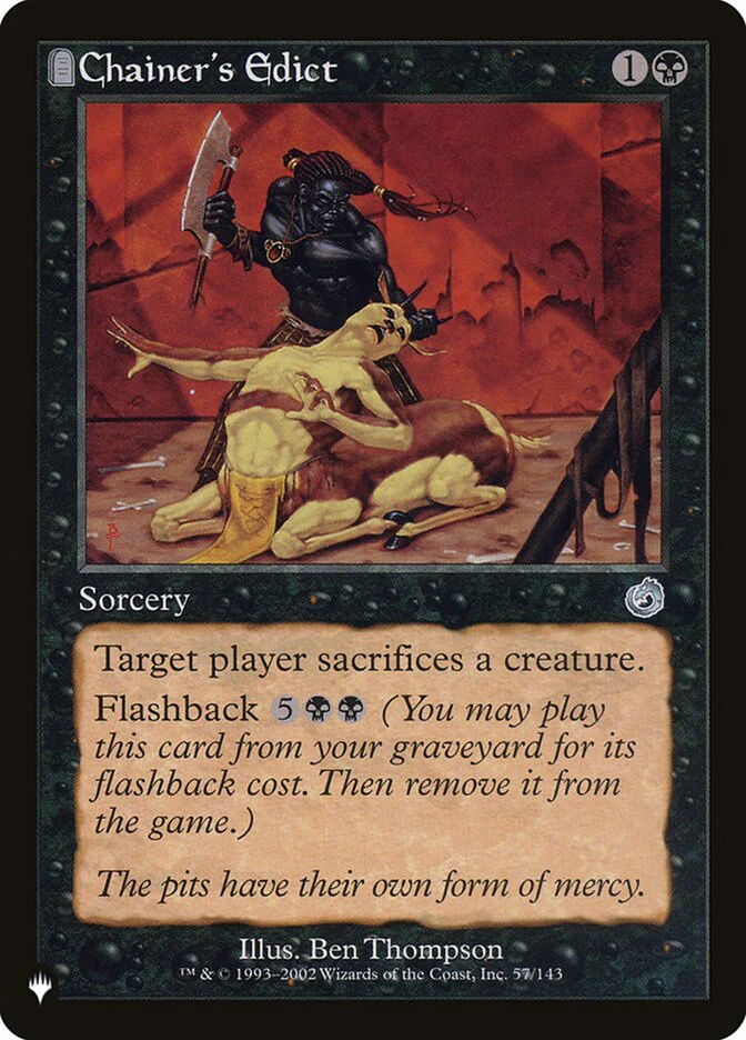 Chainer's Edict - Retro Frame - Tombstone