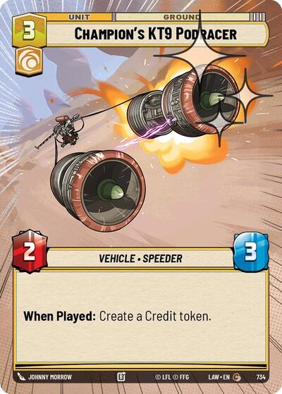 Champion's KT-9 Podracer (Hyperspace) - Foil