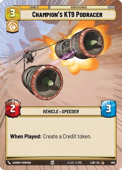 Champion's KT-9 Podracer (Hyperspace)