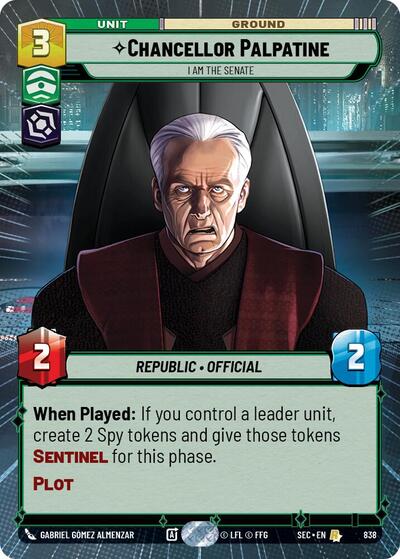 Chancellor Palpatine - I Am the Senate (Hyperspace) - Foil