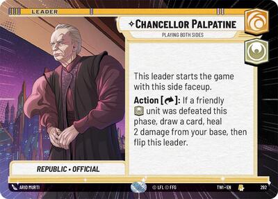 Chancellor Palpatine - Playing Both Sides  (Hyperspace) - Foil